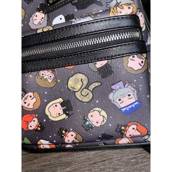 Loungefly Harry Potter Characters Double Strap Backpack Excellent Condition - Picture 9 of 9